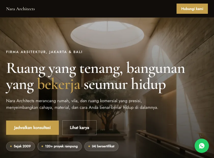 Pratinjau template Nara Architects