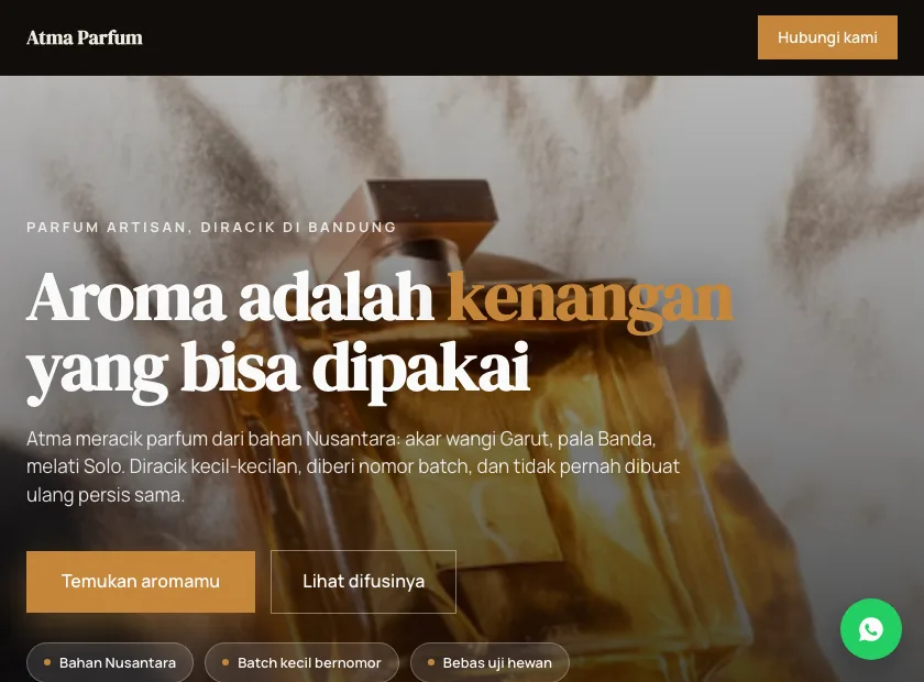 Pratinjau template Atma Parfum