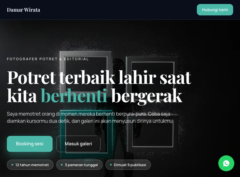 Pratinjau template Damar Wirata