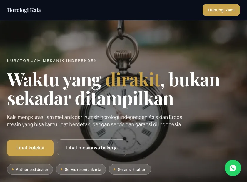 Pratinjau template Horologi Kala