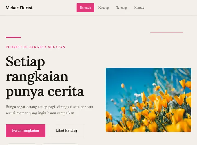 Pratinjau template Mekar Florist