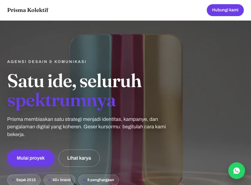 Pratinjau template Prisma Kolektif