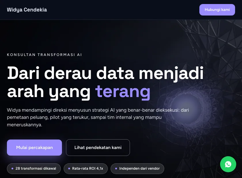 Pratinjau template Widya Cendekia